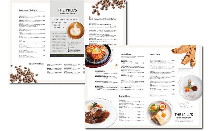THE MILL’S カフェメニュー