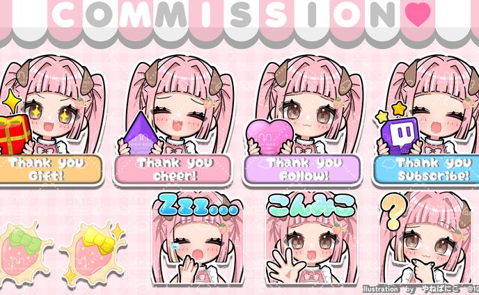 もえみこ様アラート＆スタンプ＆バッジ