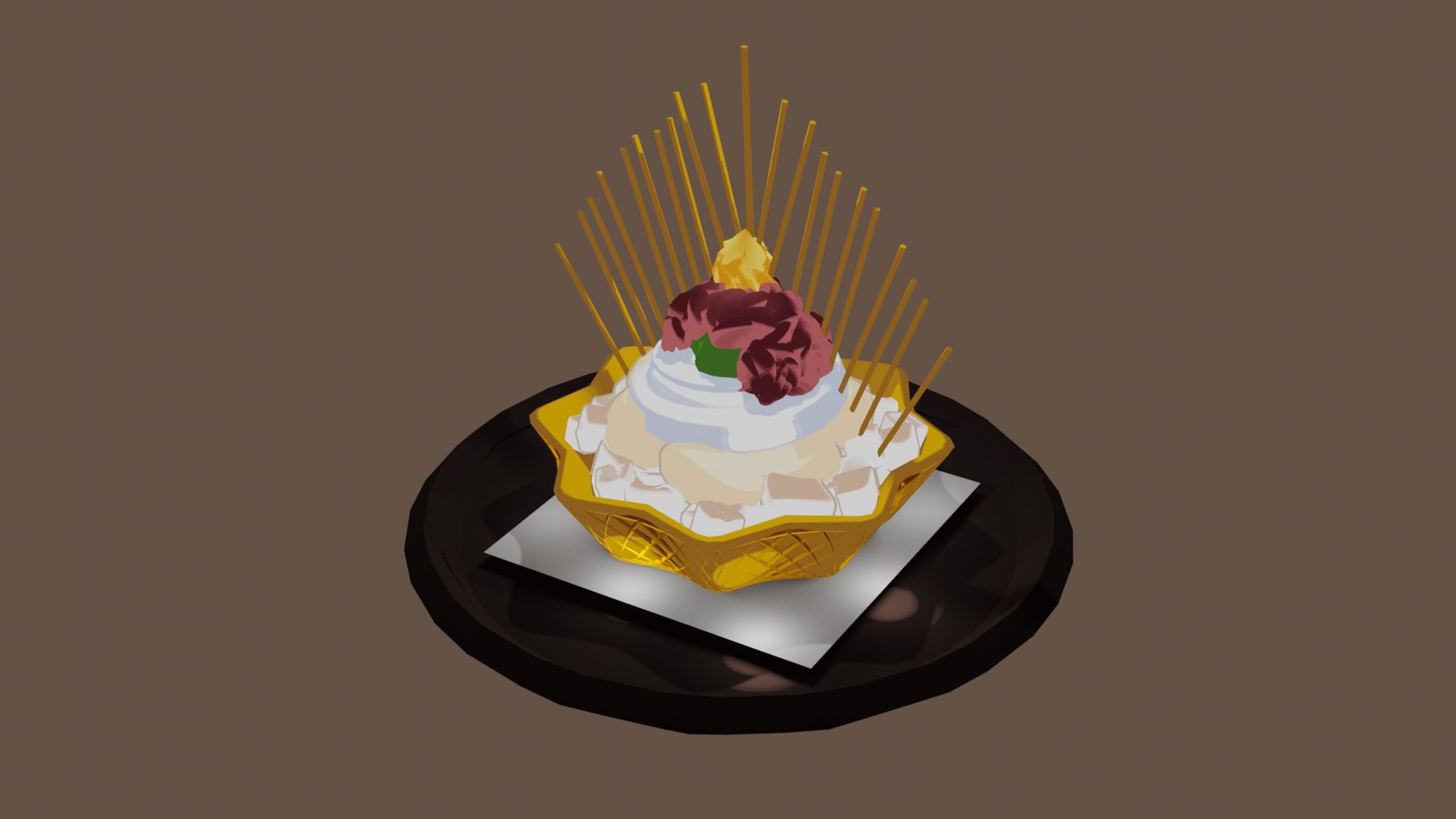 錦木千束スペシャルエレガントパフェ（リコリス・リコイル）-1