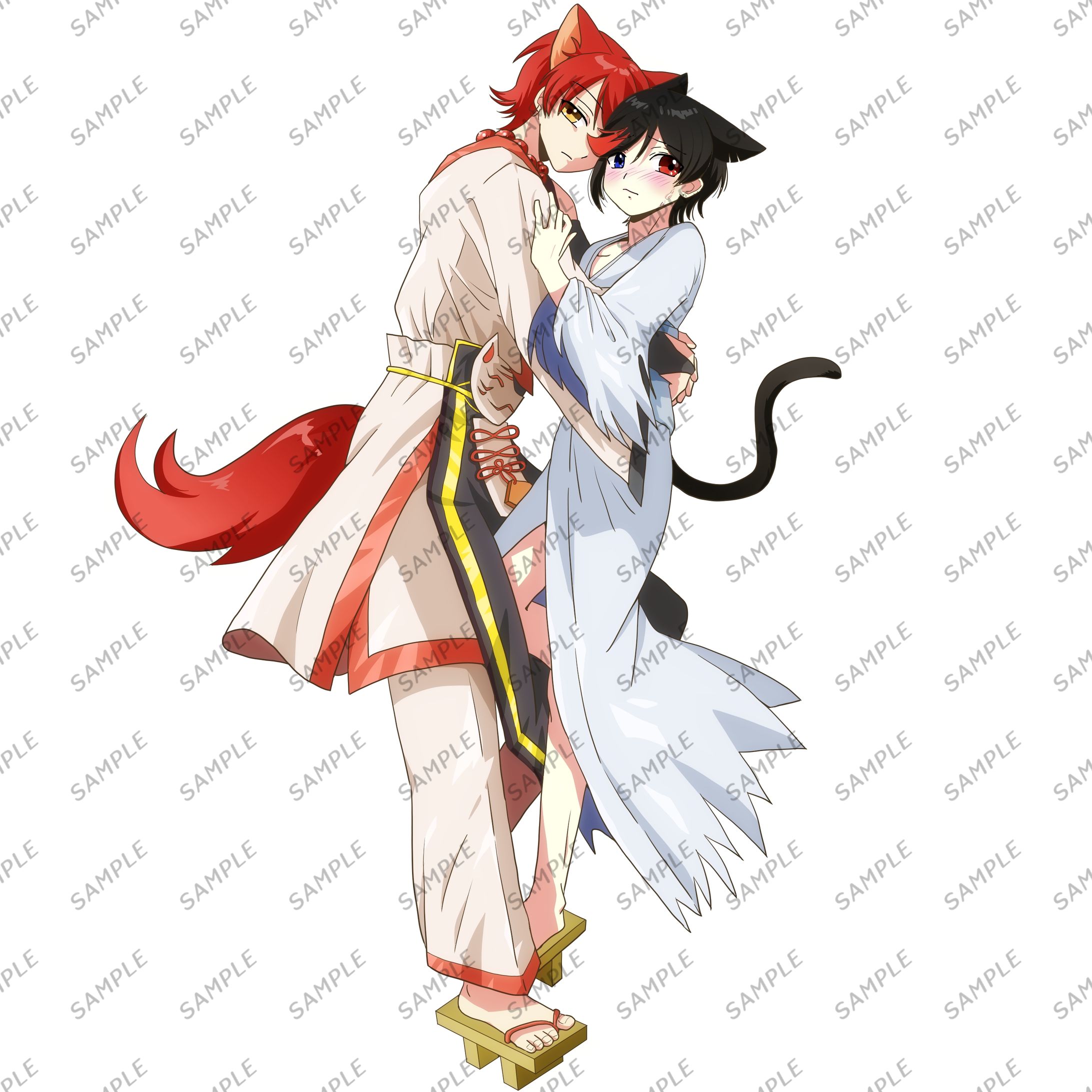 実績イラスト「すとぷり莉犬とりねこペア」サンプルイラスト-1