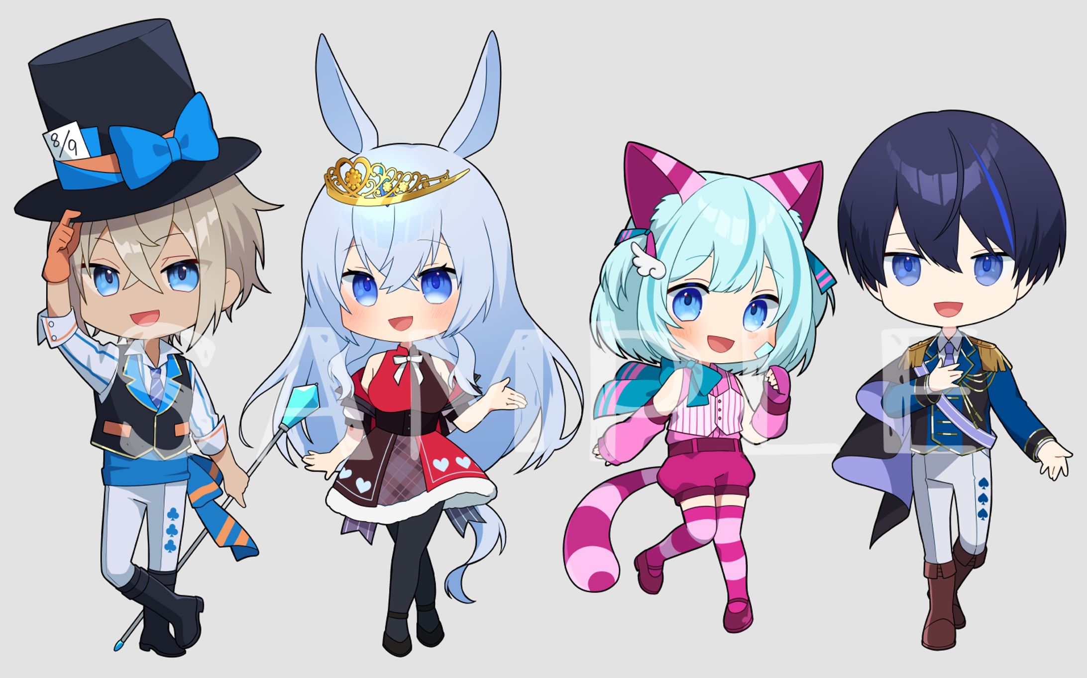 𝙲𝚘𝚗𝚝𝚎𝙱𝚕𝚎𝚞様ミニキャライラスト-1