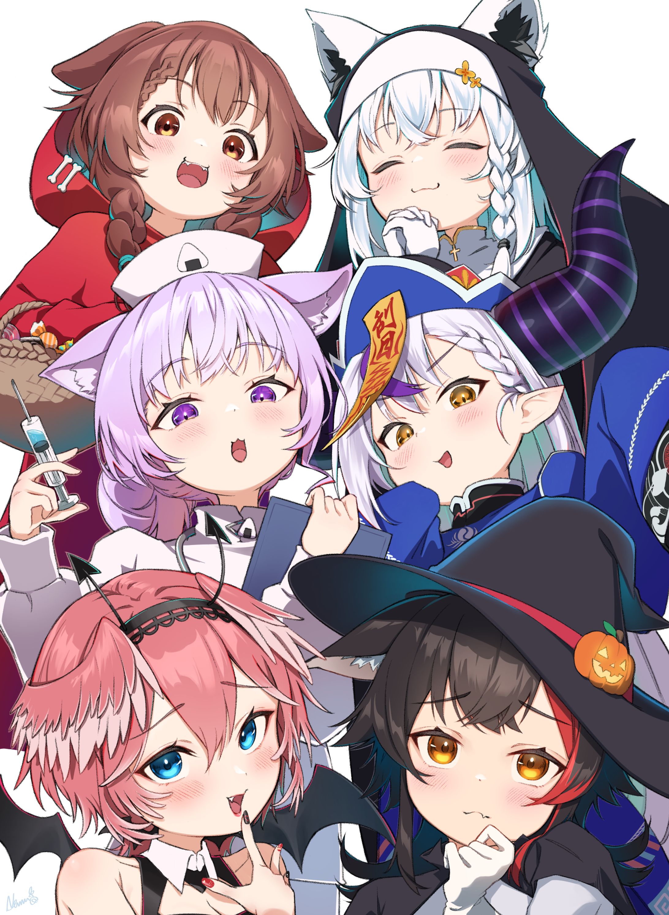【二次創作】泥棒建設ハロウィン風イラスト-1