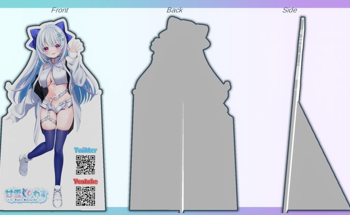イラスト(等身)、ギャルすぎ！