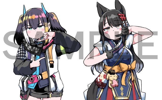 燐夏・ライゼンバイン様×月深ツキ様　「インスタントヘヴン」カバー動画用イラスト