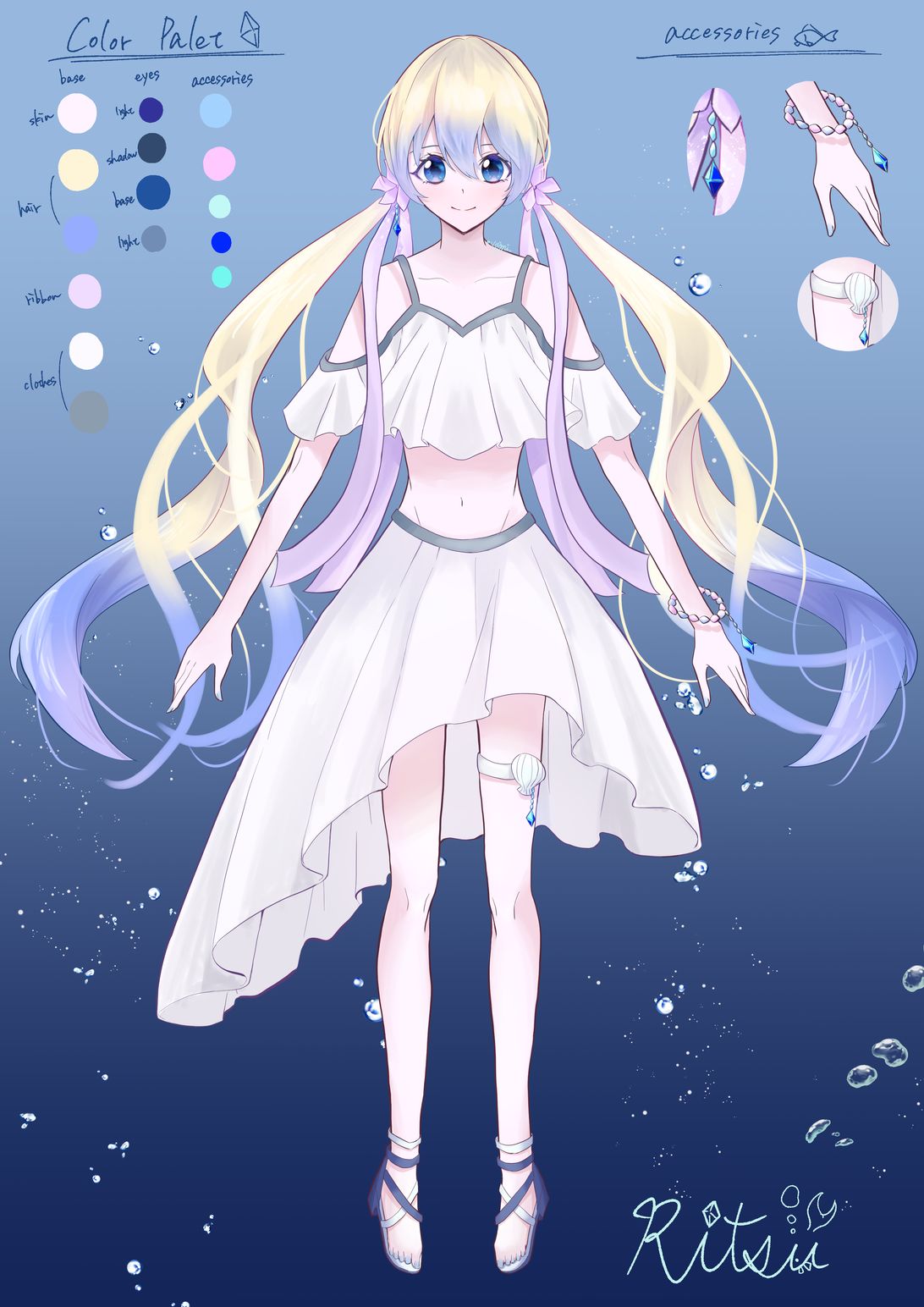 オリジナルキャラクター 絵画 bf1ddd8d1fc427aef2e19b35b814ad