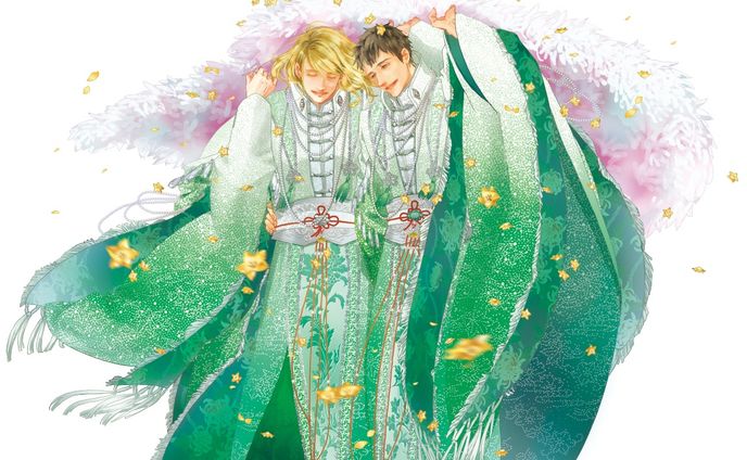 【小説表紙】2020/緑土なす・天から降る黄金の花弁