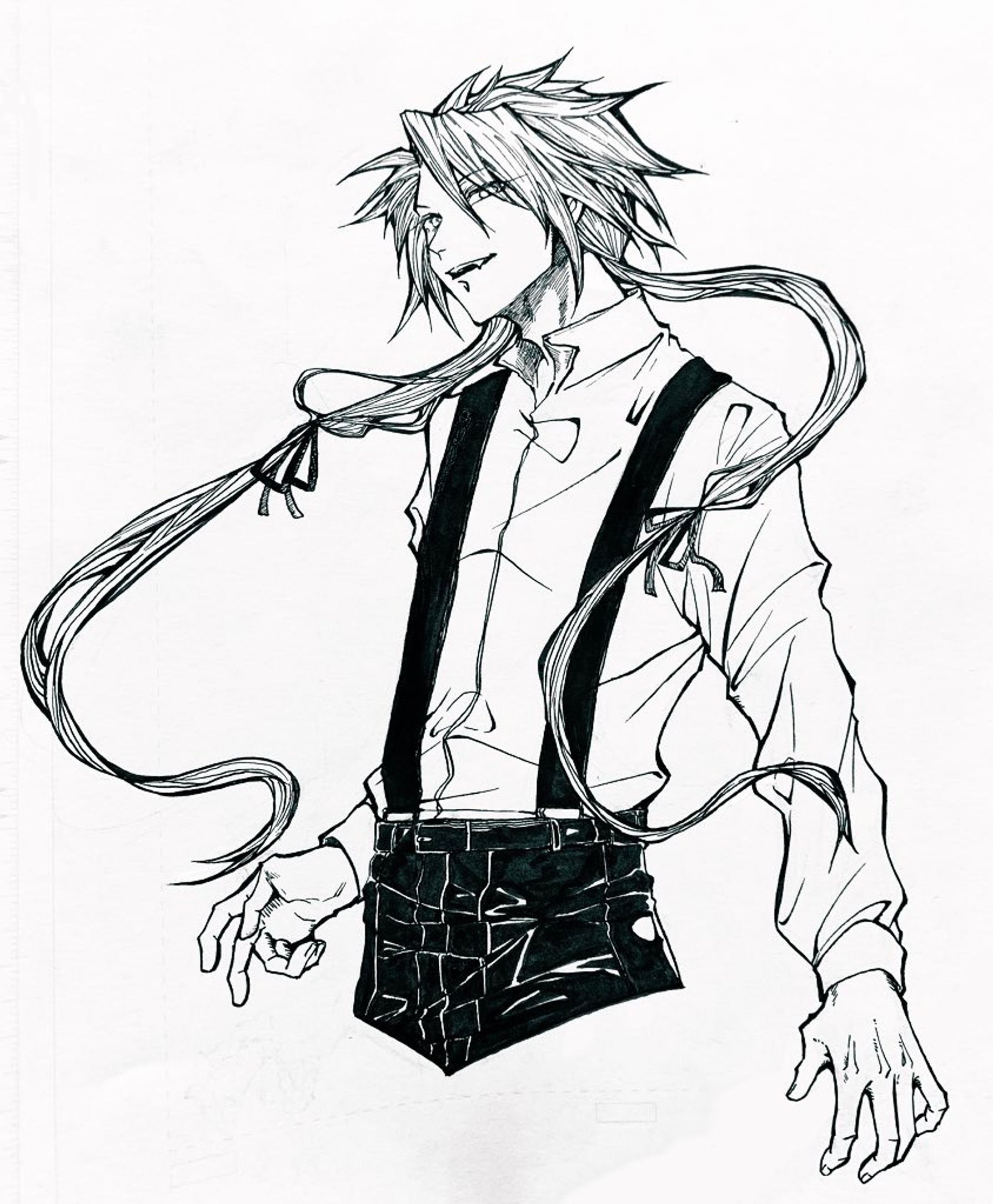 アナログ・モノクロイラスト