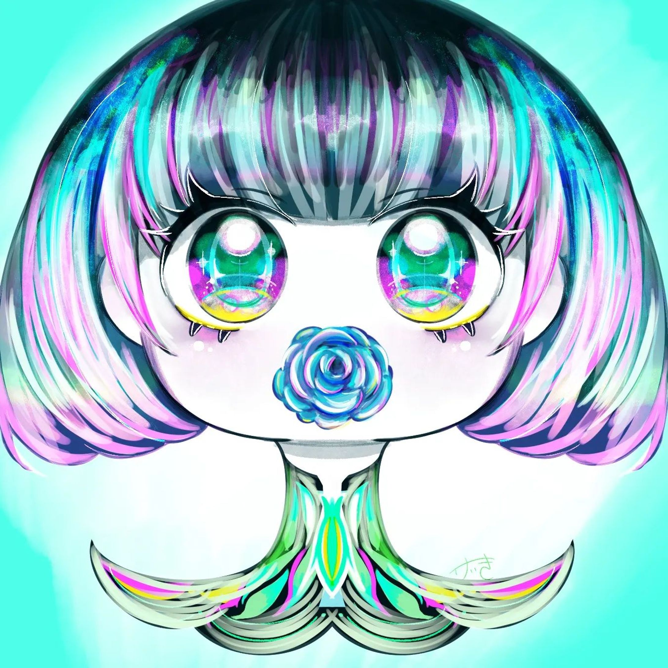 🔵🌹
#Illustration #procreate #digitalart-1