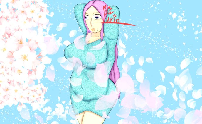  cherry blossom lady