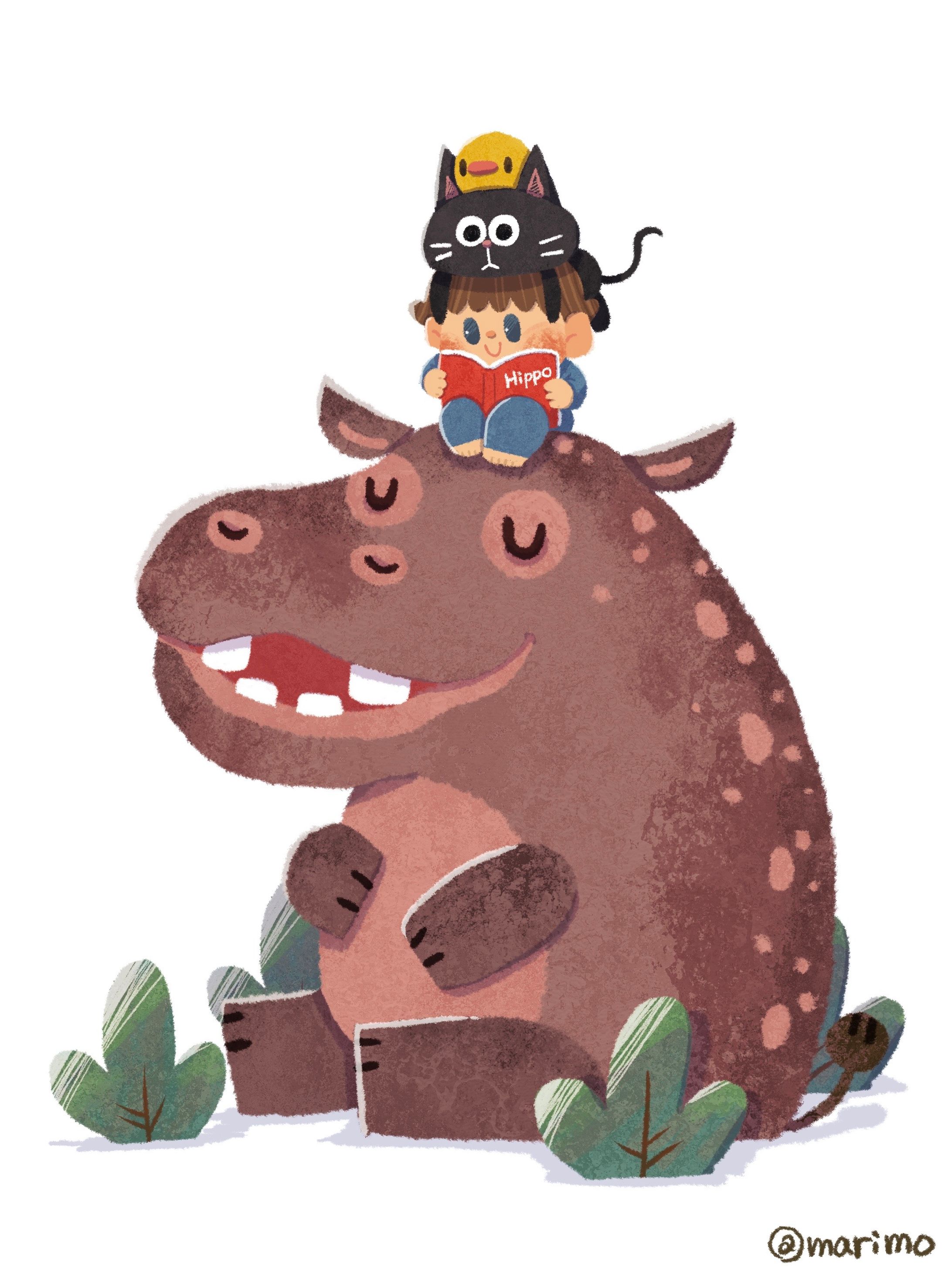 カバと男の子-1