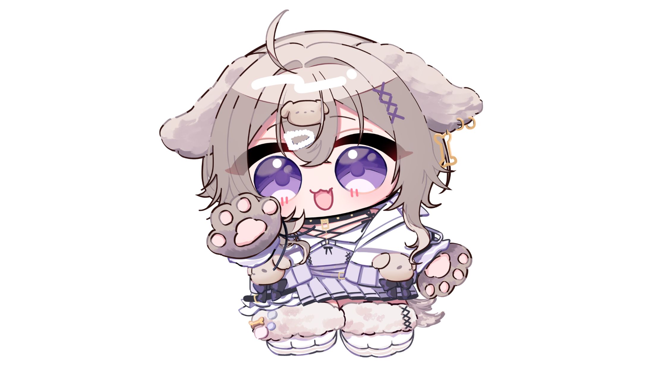 【お仕事】犬衣ゆづ様 SDイラスト-1