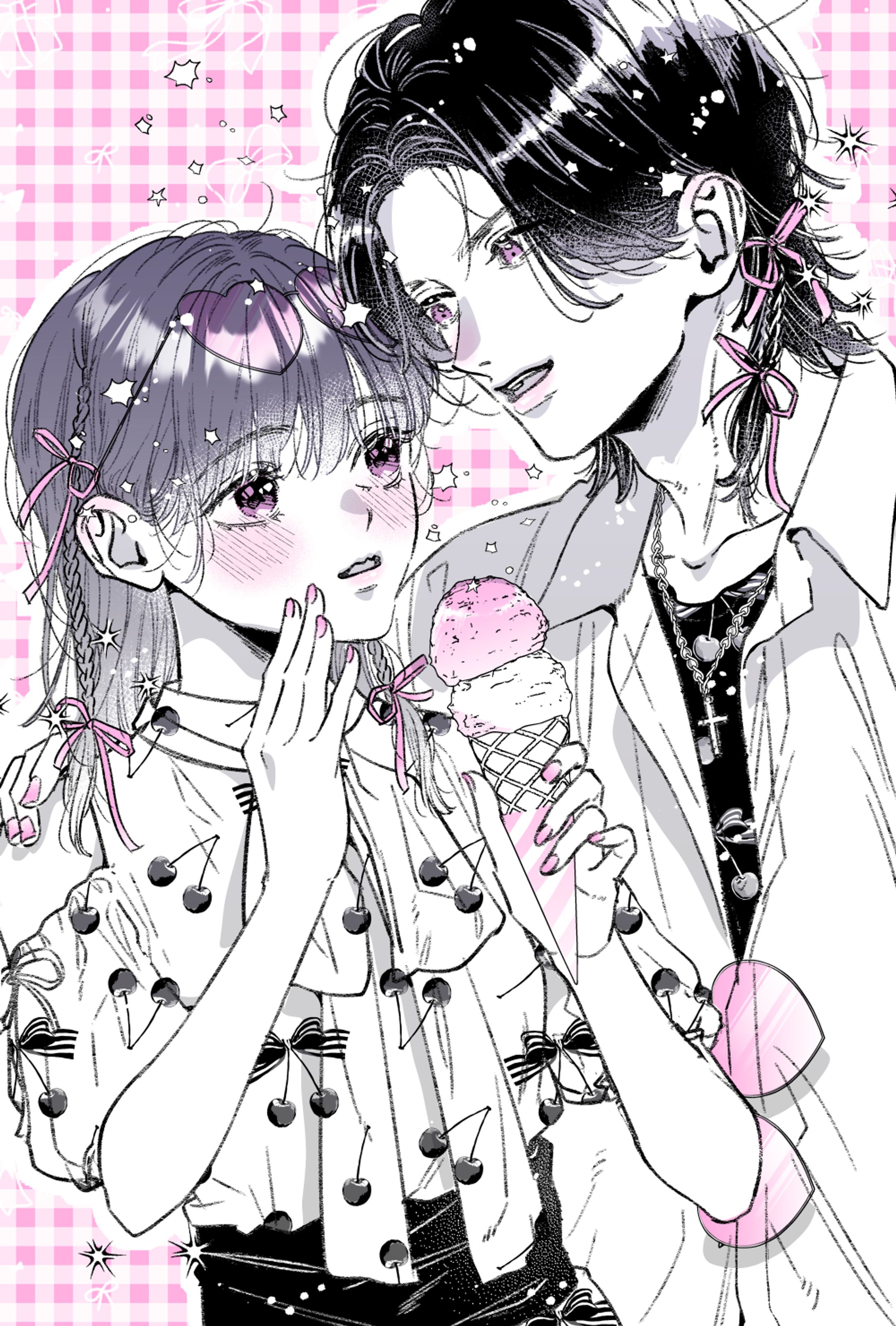 かわいいカップルイラスト-1