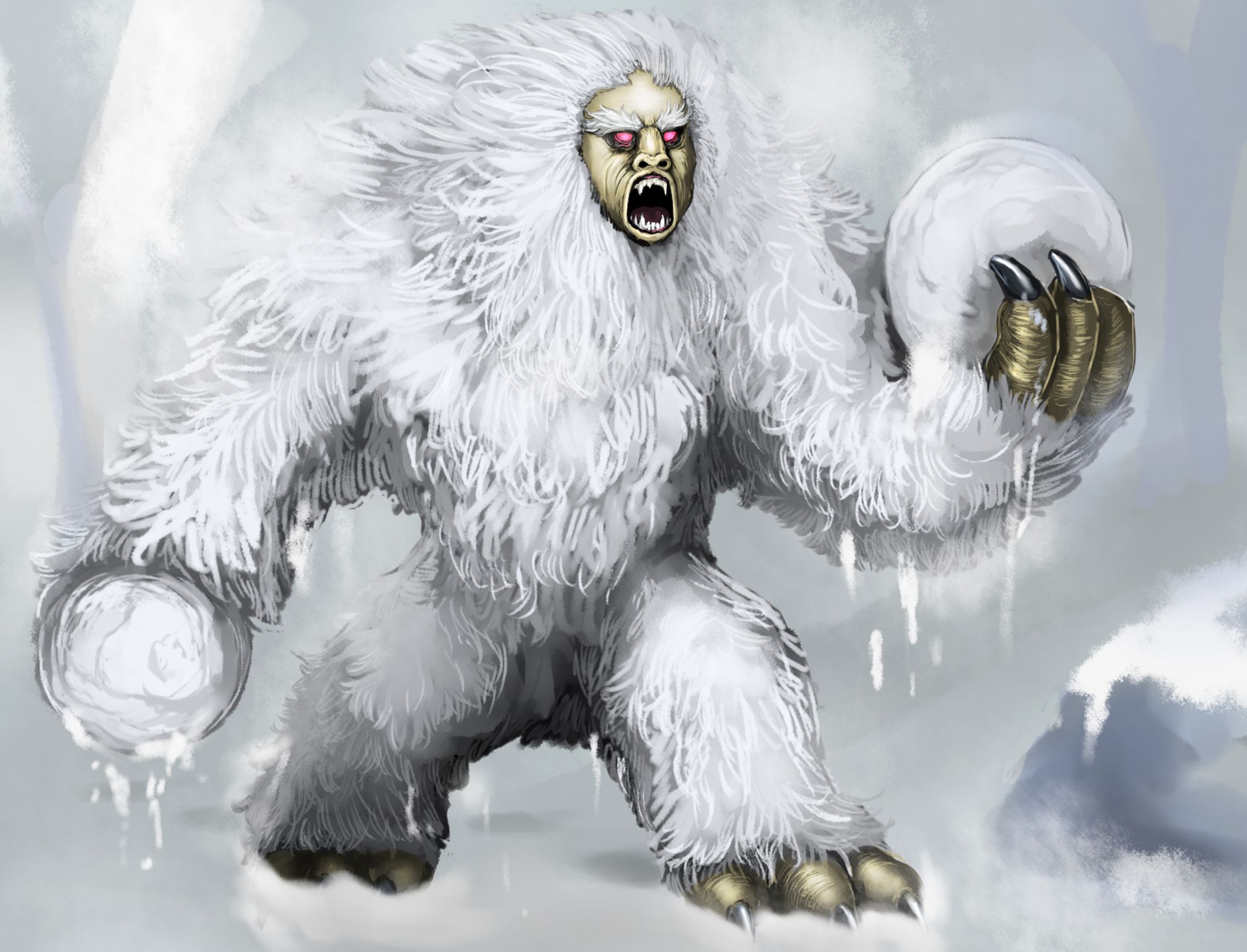 「すばる舎様：モンスター図鑑」イエティ-1