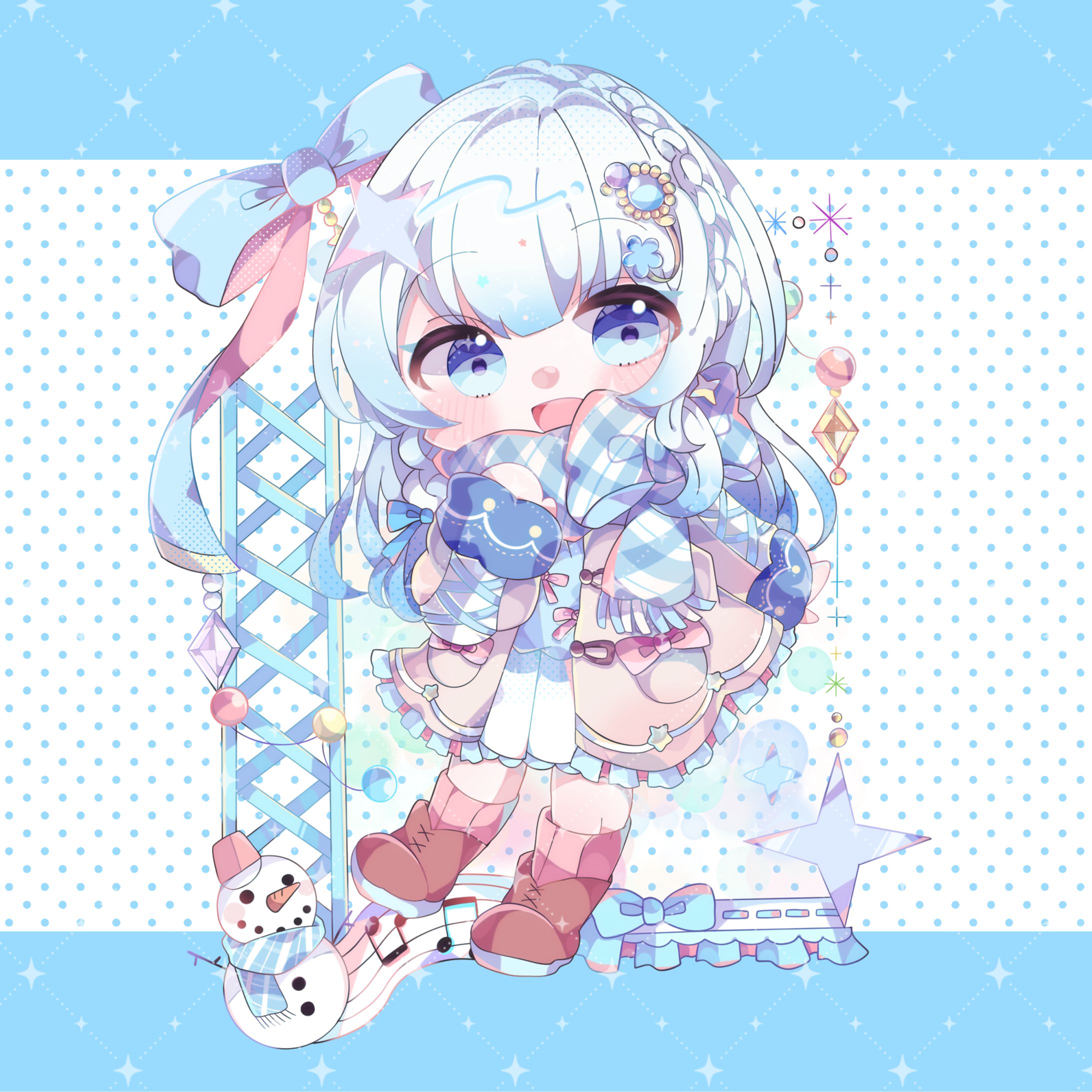 光彩あわね様冬服SDイラスト-1