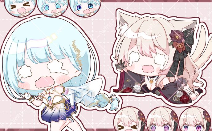 aaa、グッズ用イラスト