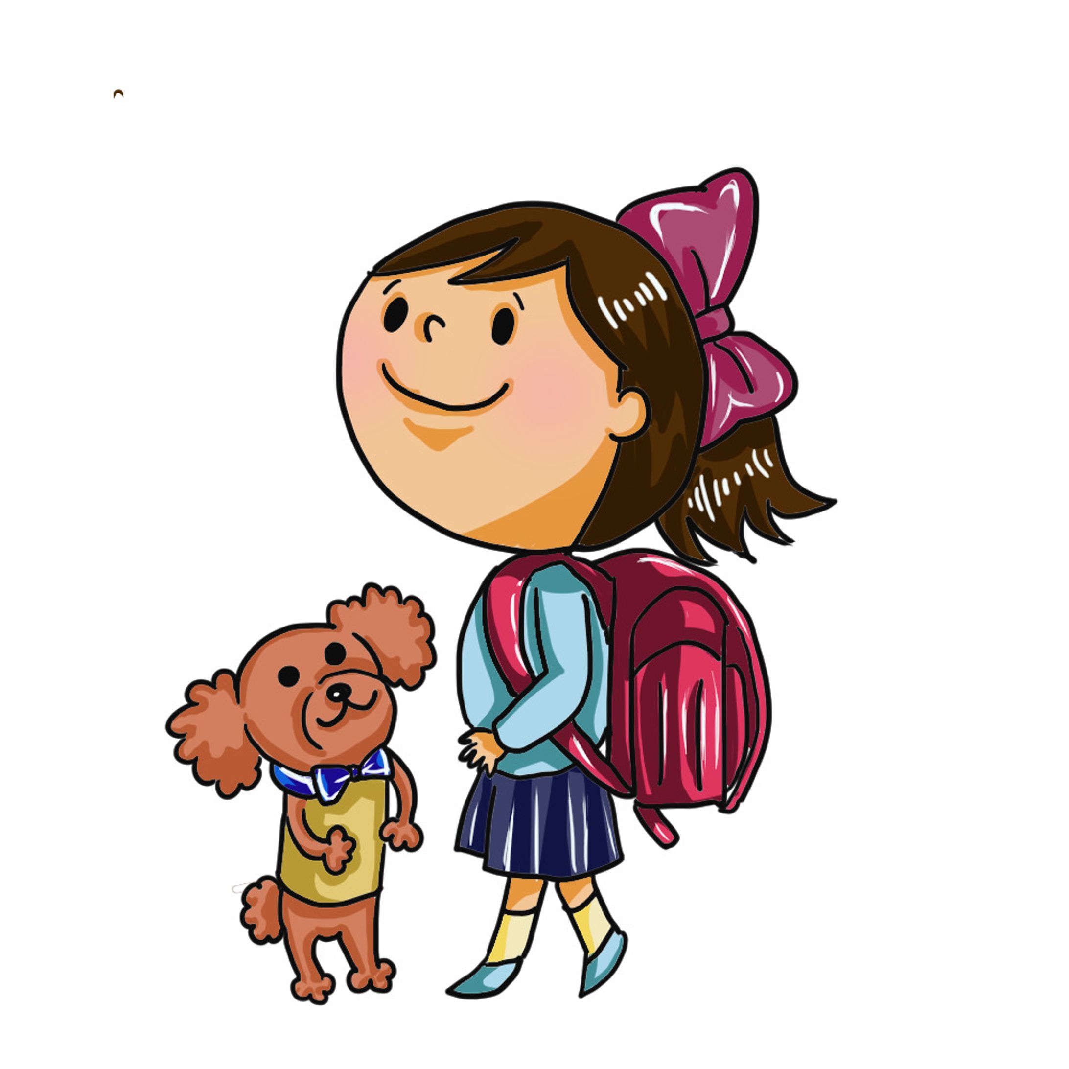 小学生とわんこ-1