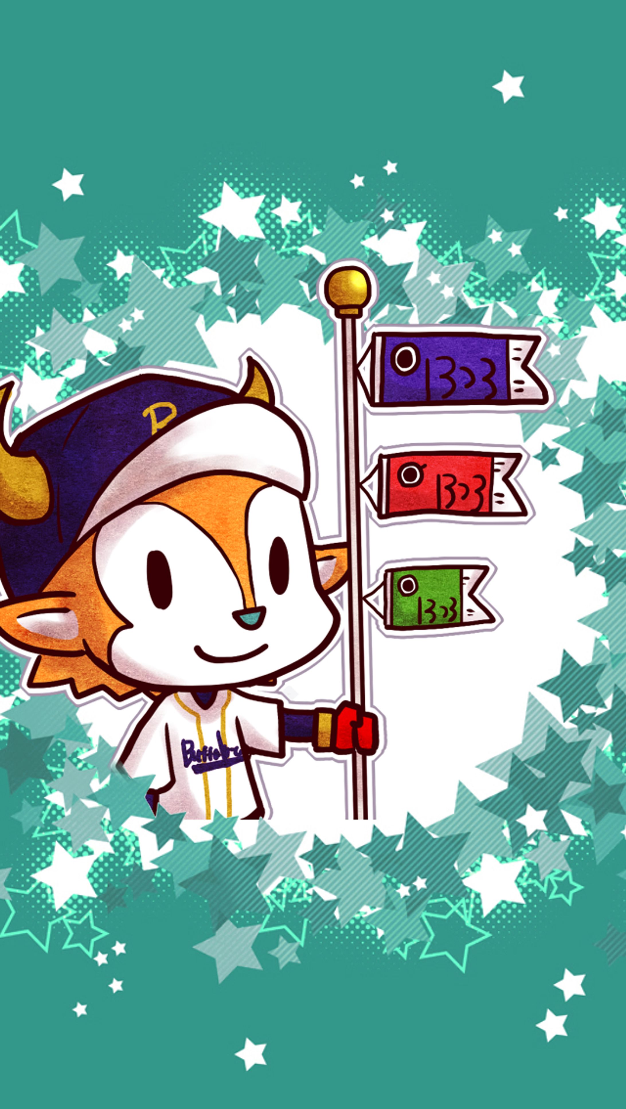 野球マスコットファンアート-1