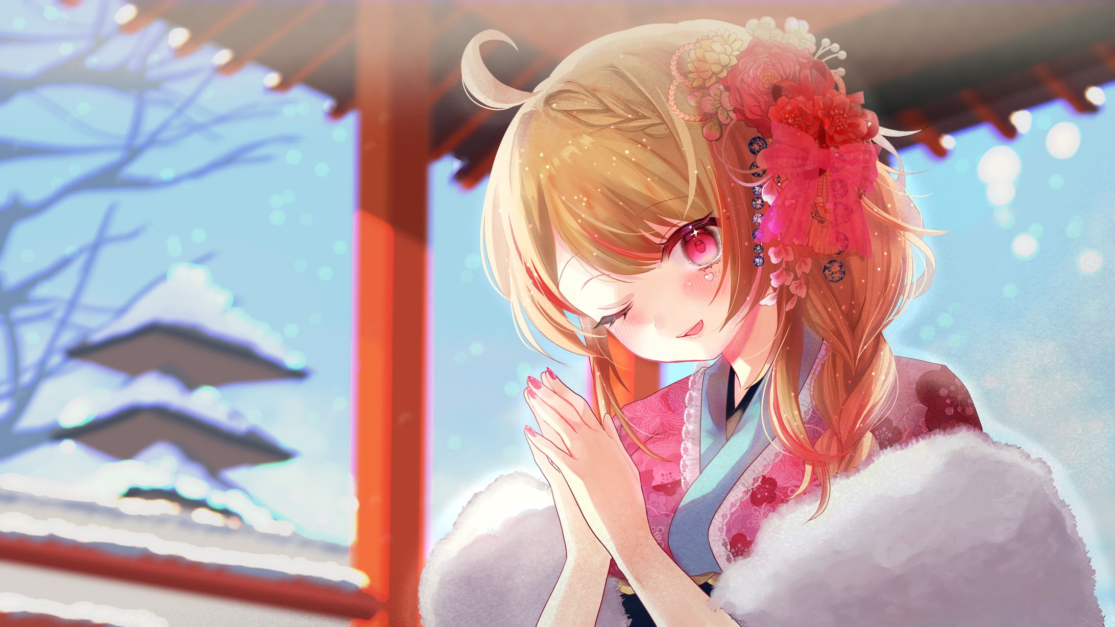 Vtuber杠葉凪様　一枚絵-1