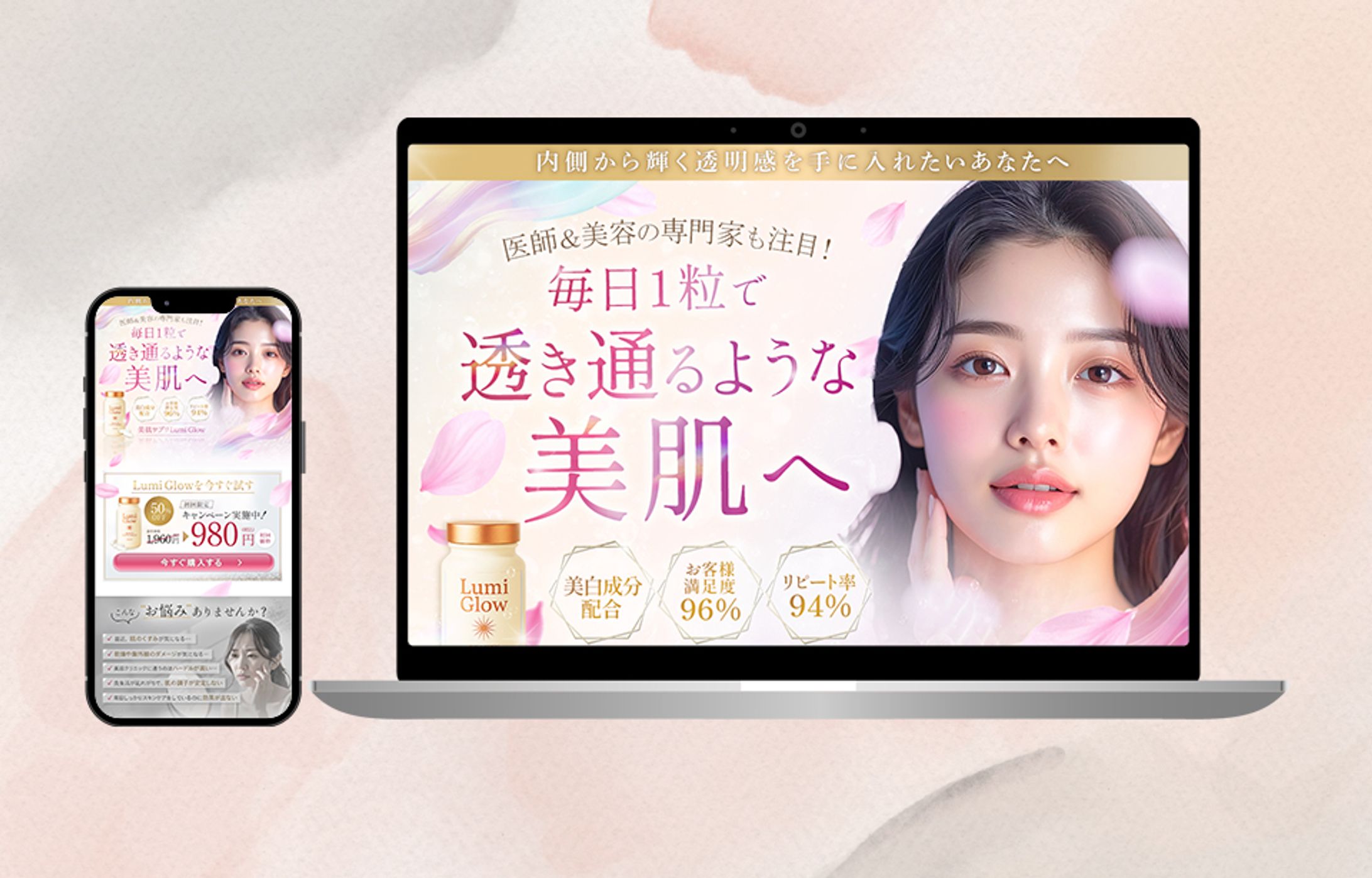 【LP】美肌サプリ　Lumi Glow-1