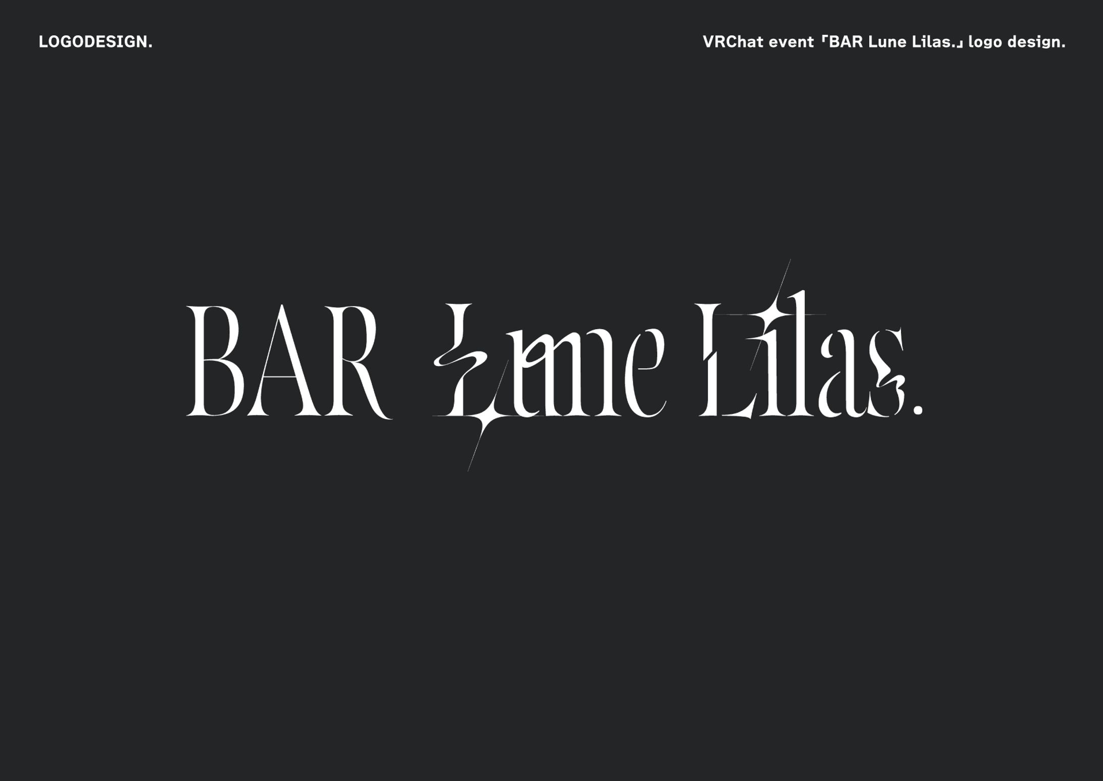 VRChat event「BAR Lune Lilas.」ロゴデザイン-1