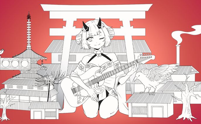 over watch、イラストmv