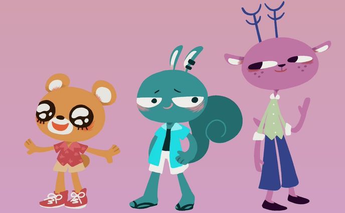 【キャラデザ】夏の三人組