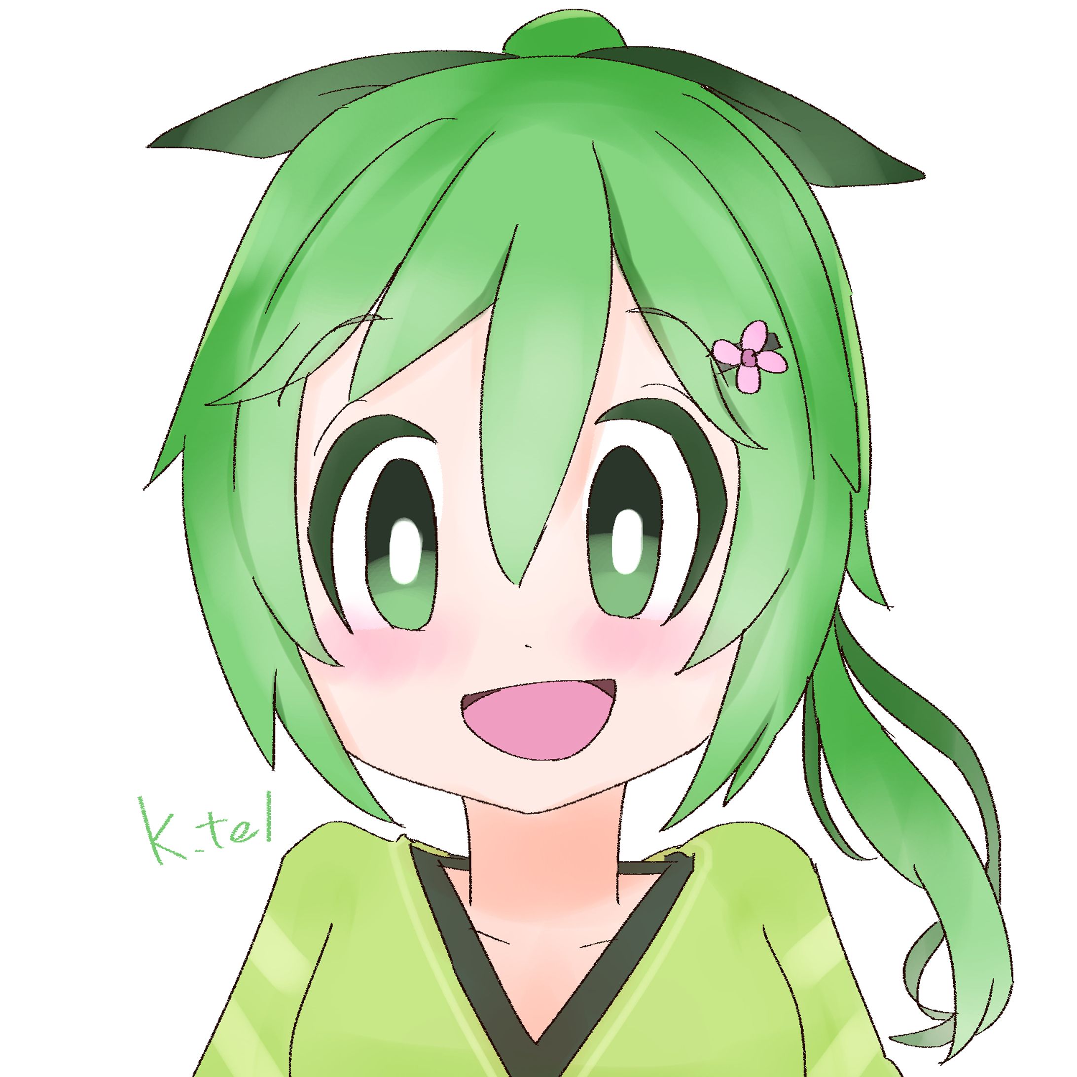 緑色・女の子-1