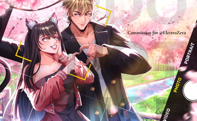 Commission for ElectroZera in colored illustration