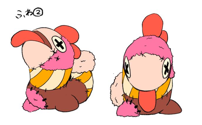 ３Dマスコットキャラクターデザイン案ラフ