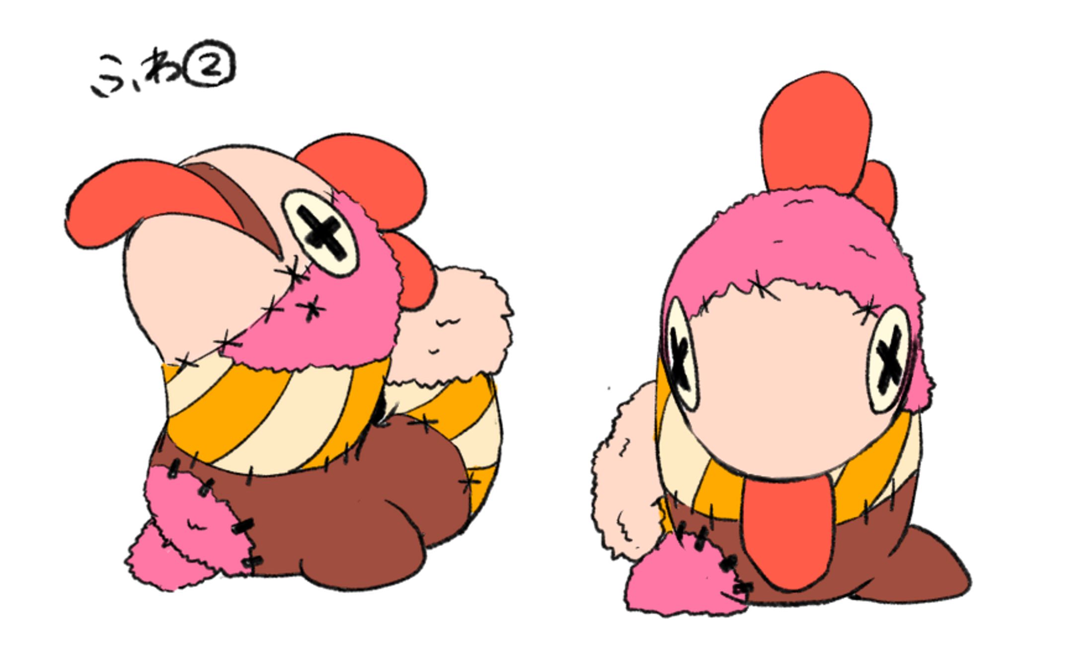 ３Dマスコットキャラクターデザイン案ラフ-1