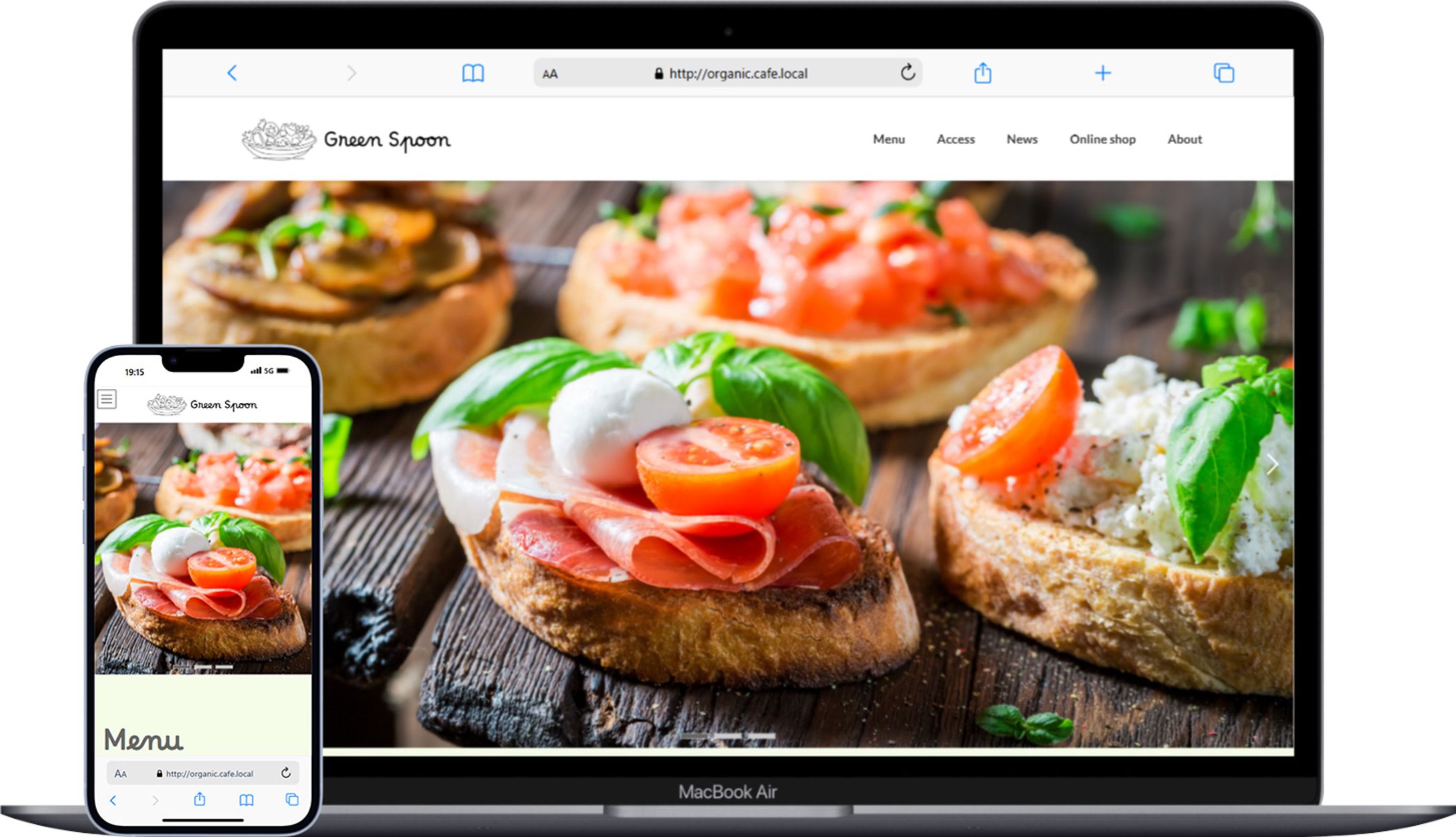 HP： Organic Cafe （自主制作　架空）-1
