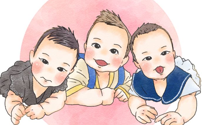 赤ちゃんイラストカット