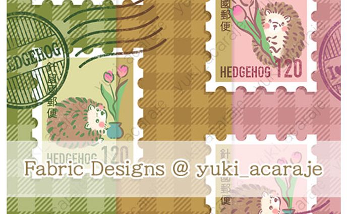 ハリネズミの切手