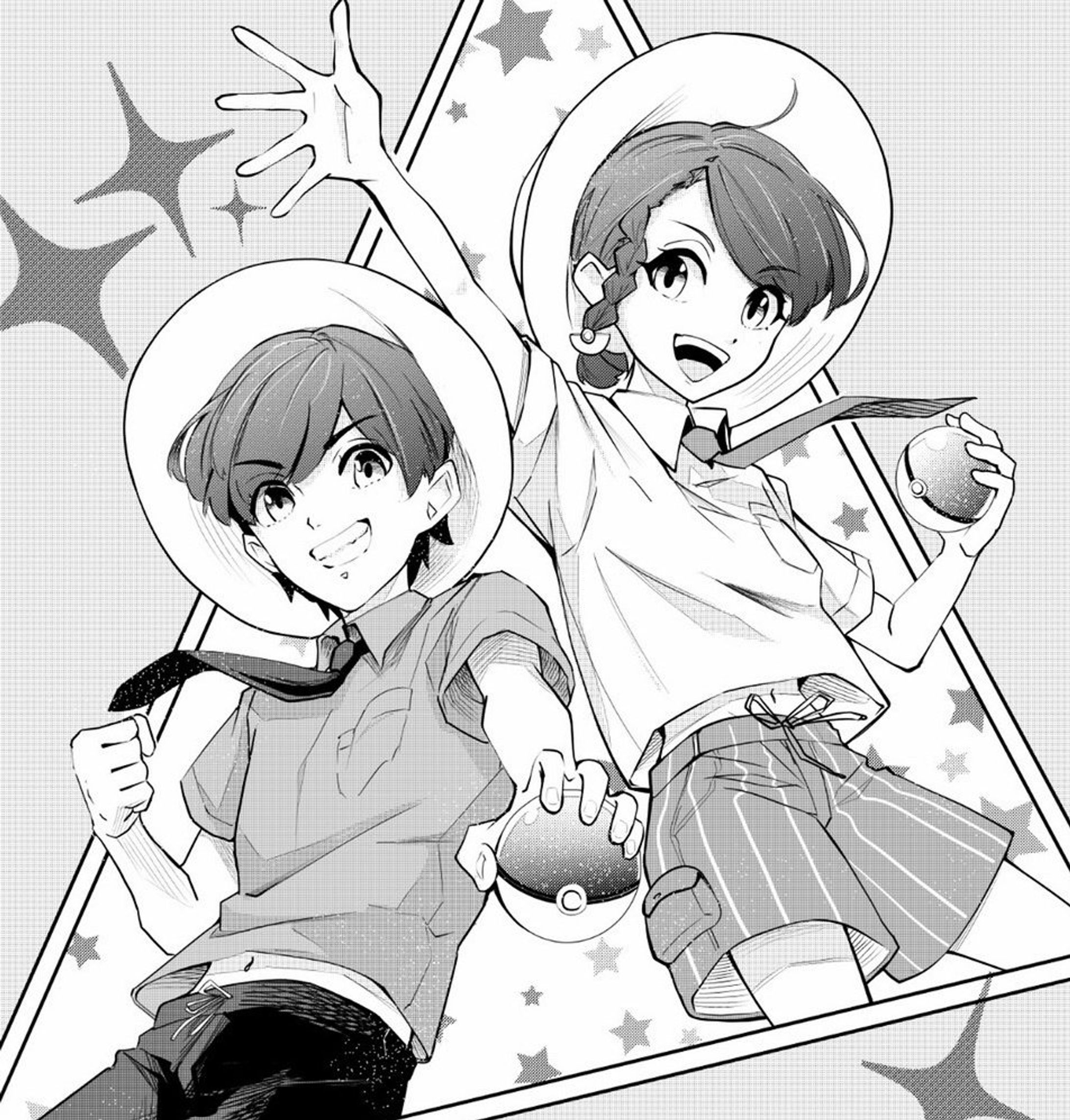 2次創作　漫画風　ハルトとアオイ-1