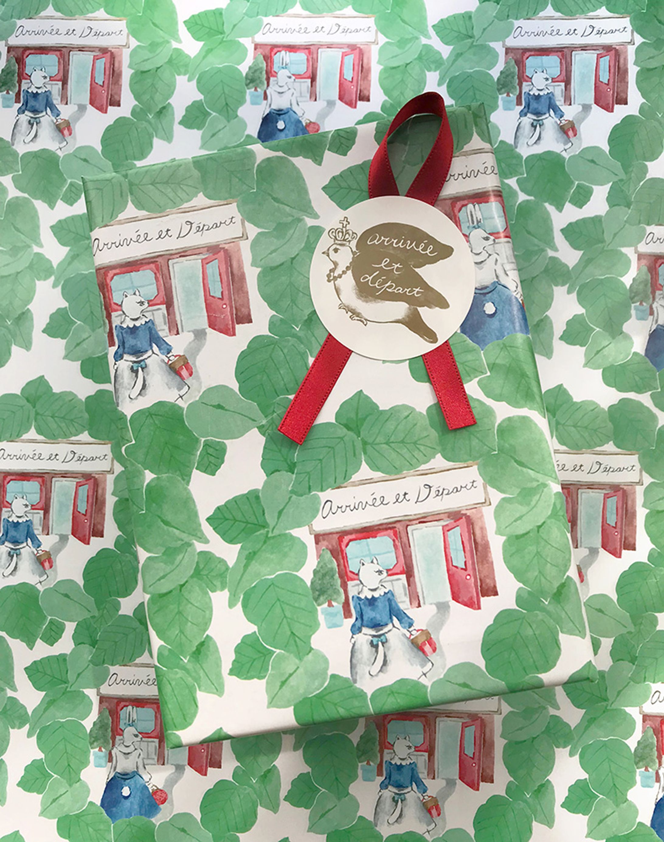 セレクトショップ『アリヴェデパール』包装紙・ショッパー-1