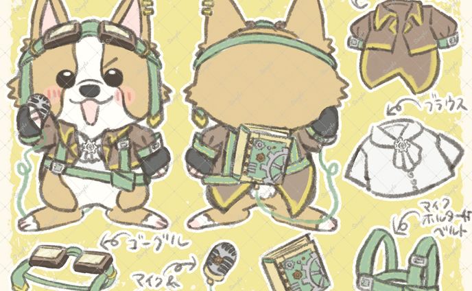 あわぱち様　簡易衣装デザイン依頼