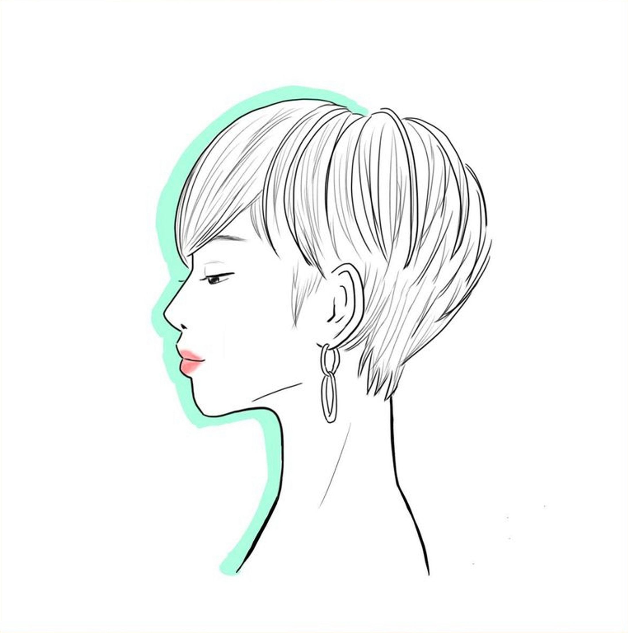 横顔美人③-1