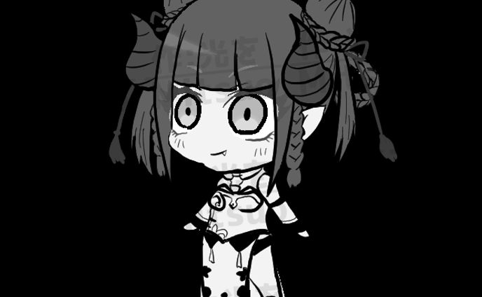 七竈なな立ち絵ラフ画