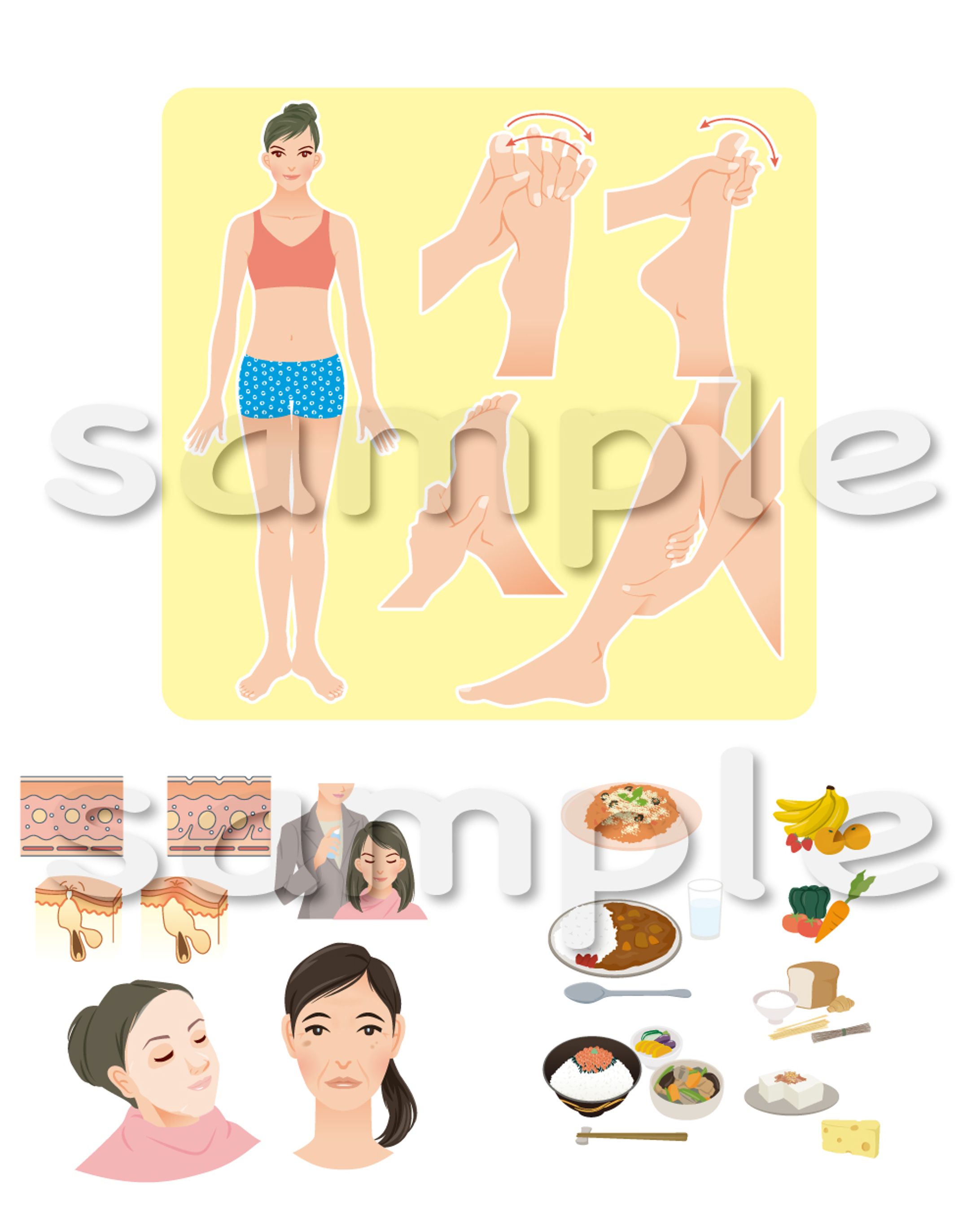 美容・健康に関するイラスト-1