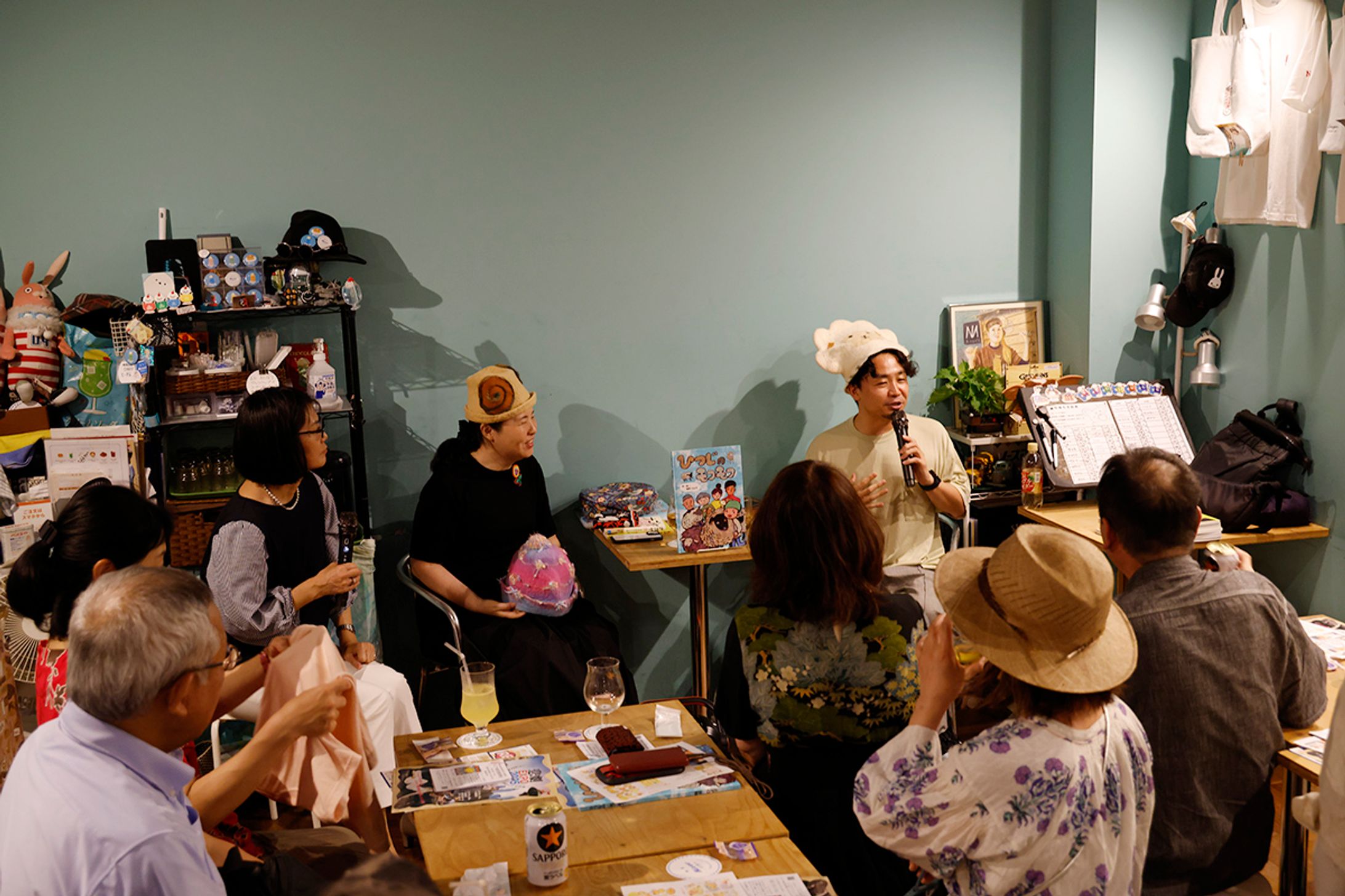 2025年7月：出版記念・書店トークイベント『ひつじのモフモフ』（ゲスト：三星毛糸・岩田社長、司会：山本恵子さん）（NAgoya BOOKCENTER）-1