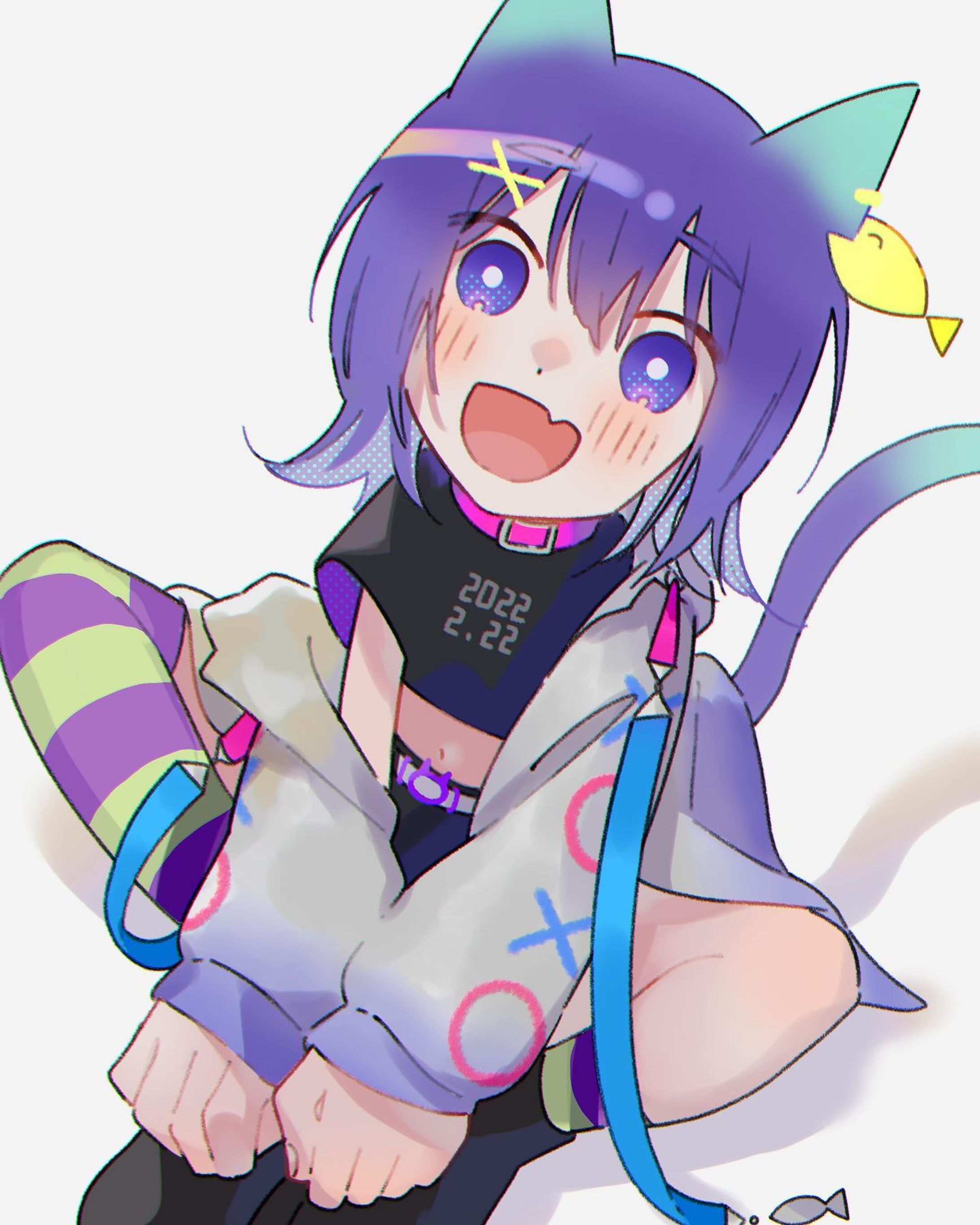 #猫の日  #20220222 
 #キャラクターデザイン  #キャラクターイラスト-1