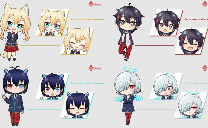vtuber、同人誌表紙デザイン