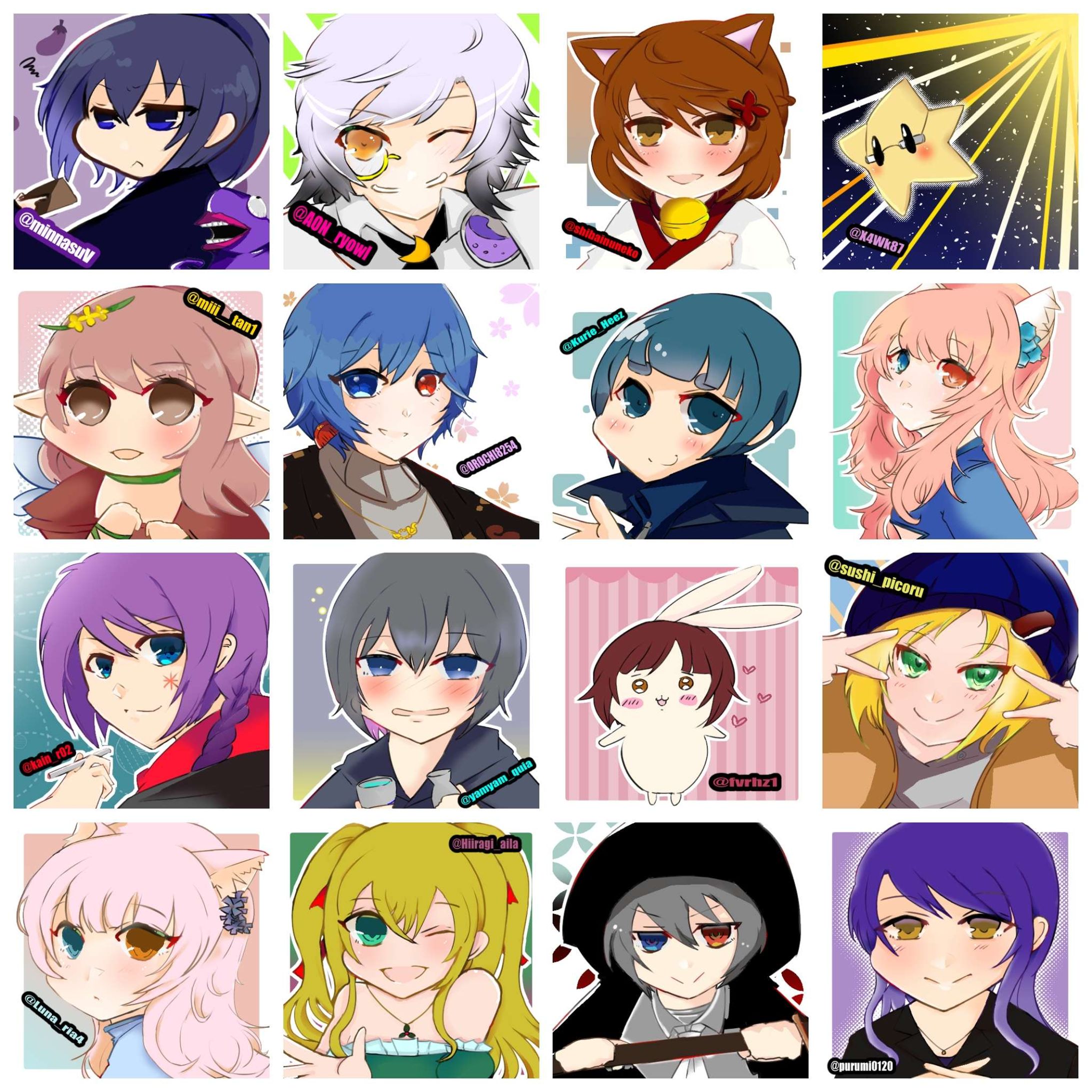 Vチューバーを１００人描く１～１６人-1