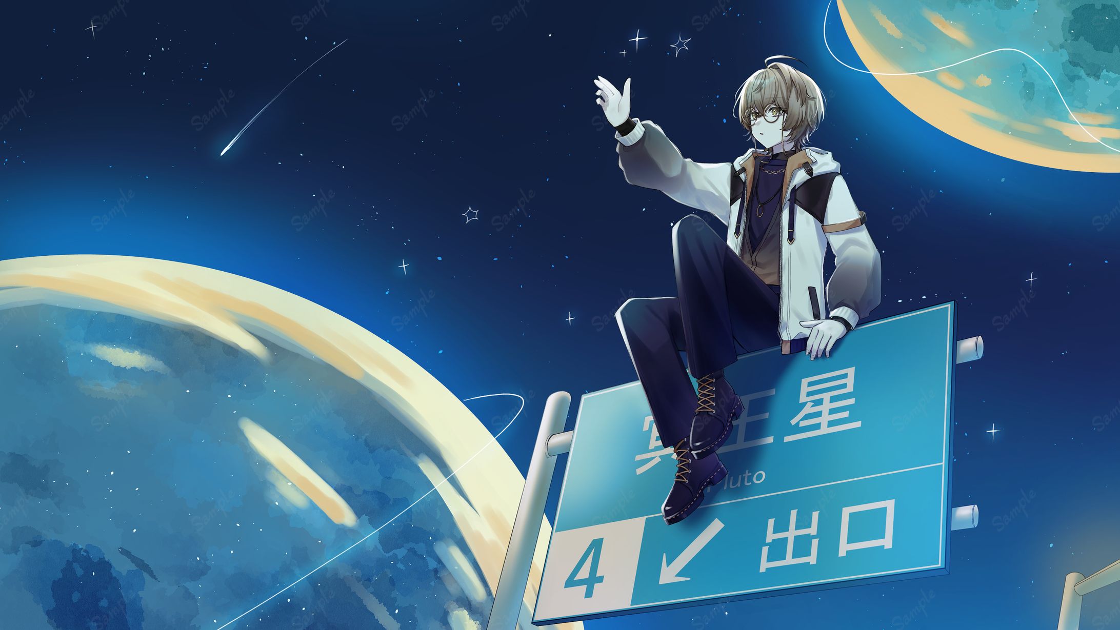 【お仕事】メリ・シエント様歌ってみたイラスト【個人様】-1