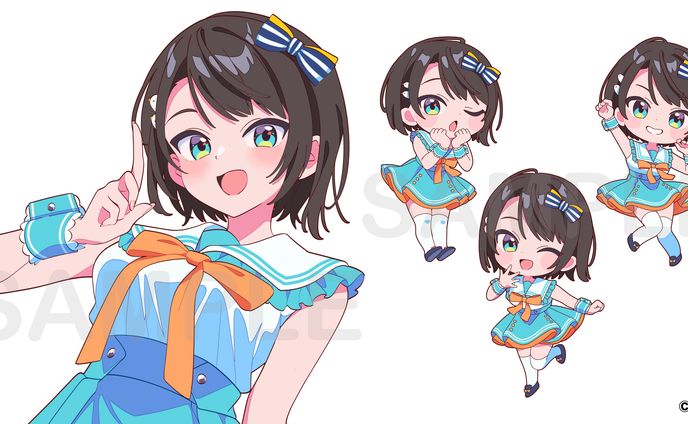 ホロライブ 大空スバル様オリジナル曲『ラブミ！』MVイラスト