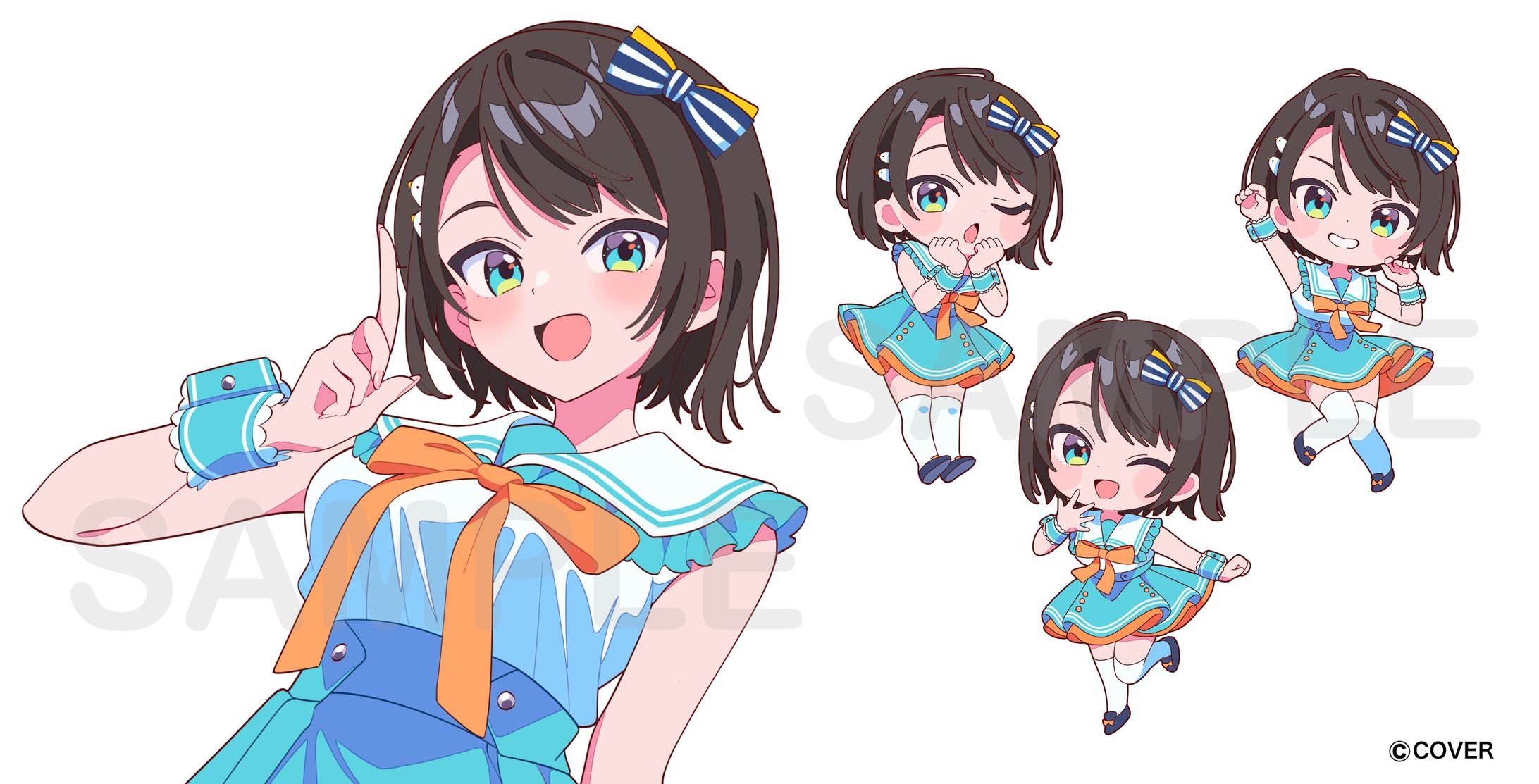 ホロライブ 大空スバル様オリジナル曲『ラブミ！』MVイラスト-1