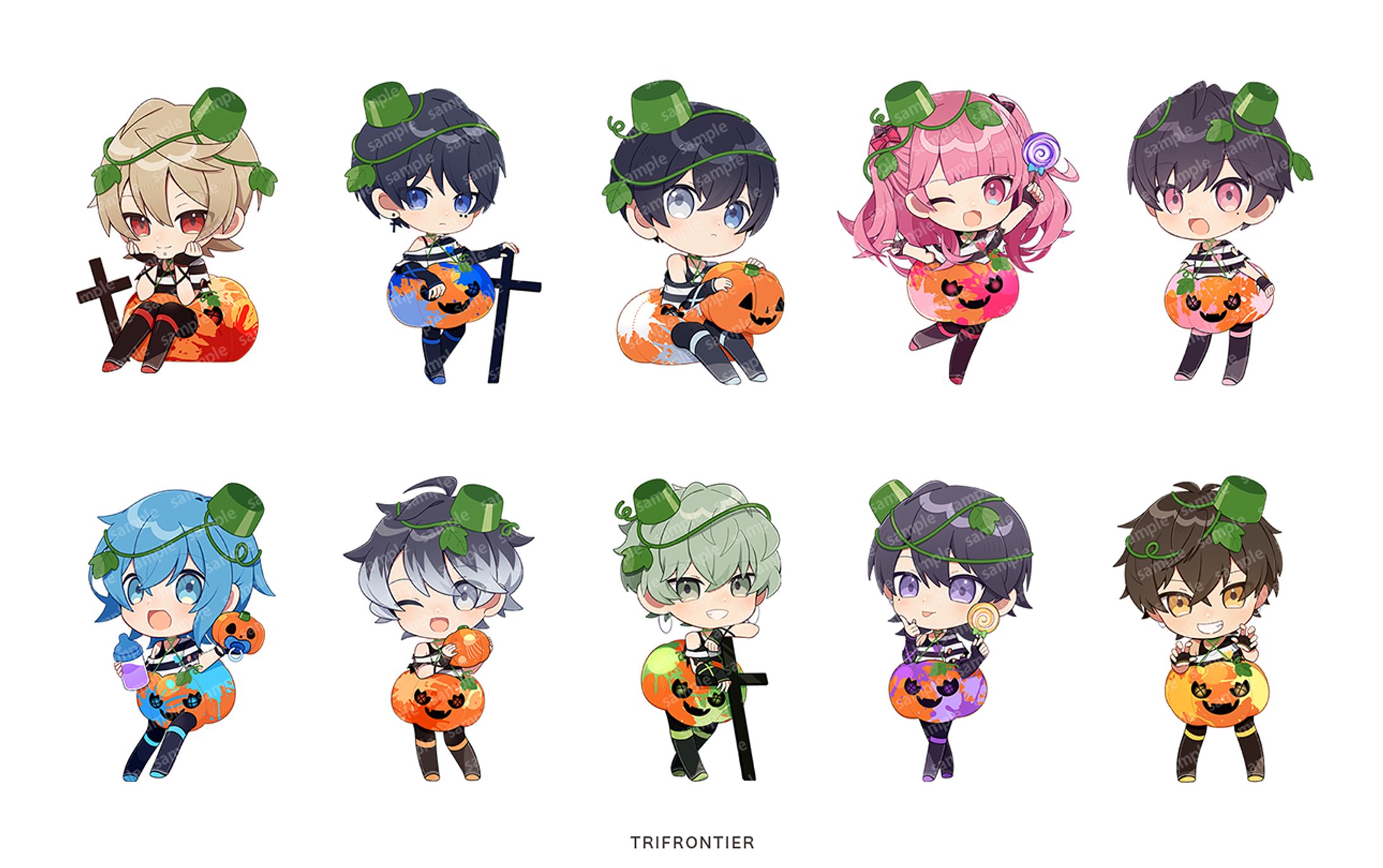 XP!A ハロウィンミニキャライラスト（2025）-1