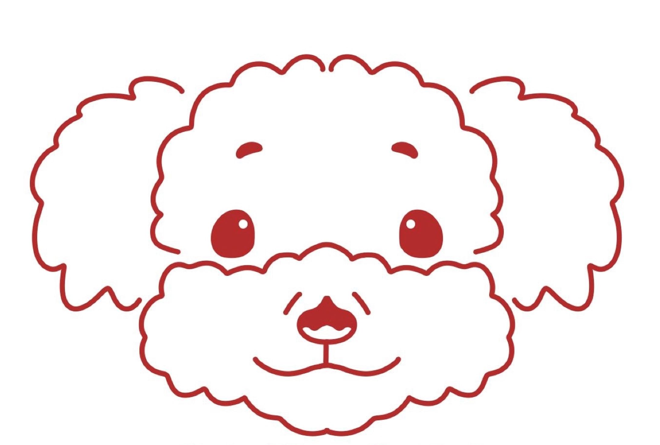 犬（ポメラニアン）×栗のロゴイラスト-1