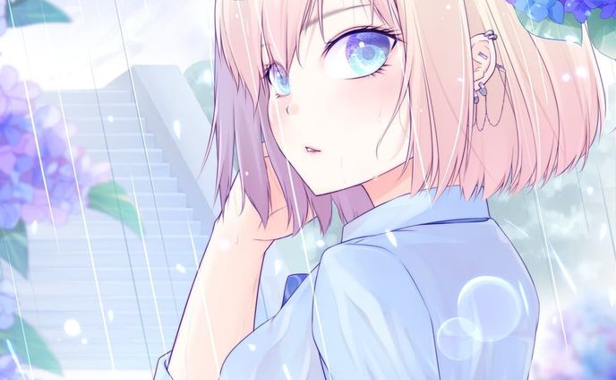 紫陽花の花冠
#イラスト