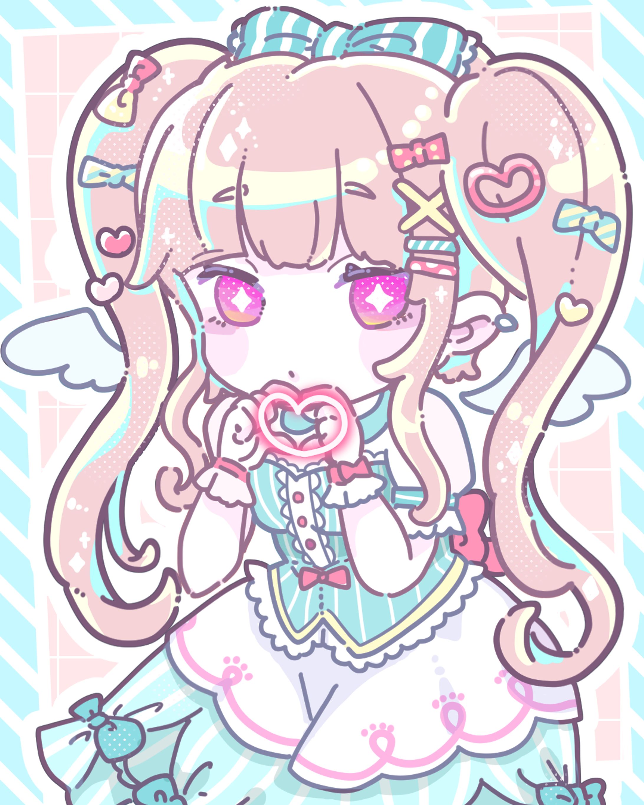 ファンシー１枚絵イラスト-1